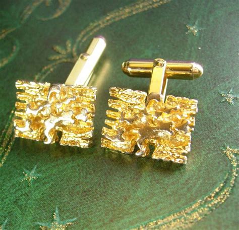 christian dior gold cufflinks